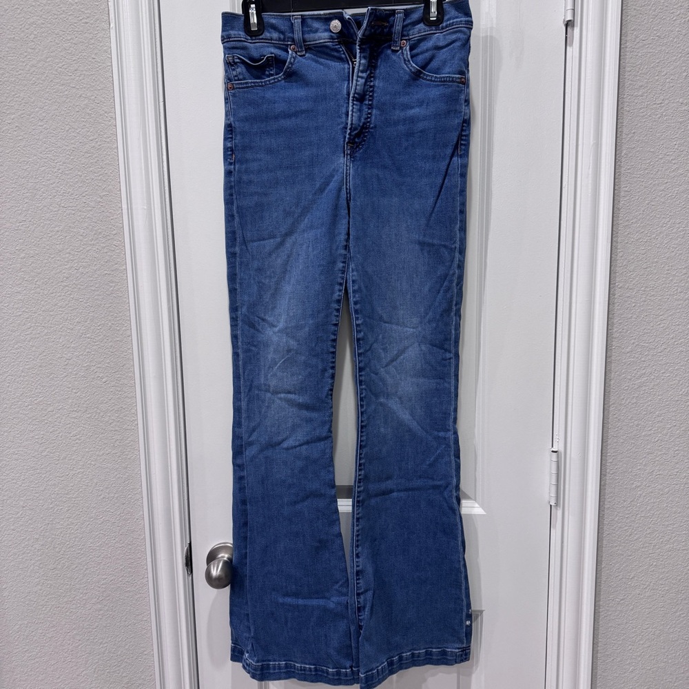 Express Flare Super High-Rise Jeans
